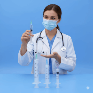 2 Part Sterile Vaccination Syringe