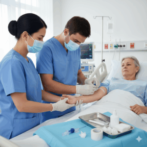 Best Disposable Medical IV Cannula with Wing Injection Por