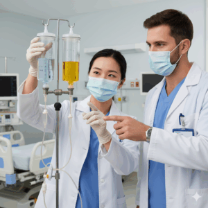 Double Chamber IV Infusion Set