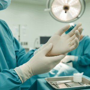 High Quality Natural Latex Medical Disposable Surgical Gloves