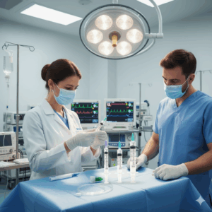 Medical Injector Syringe with Needle