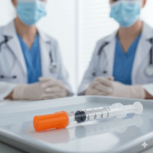 Orange Cap Disposable Insulin Syringe 1