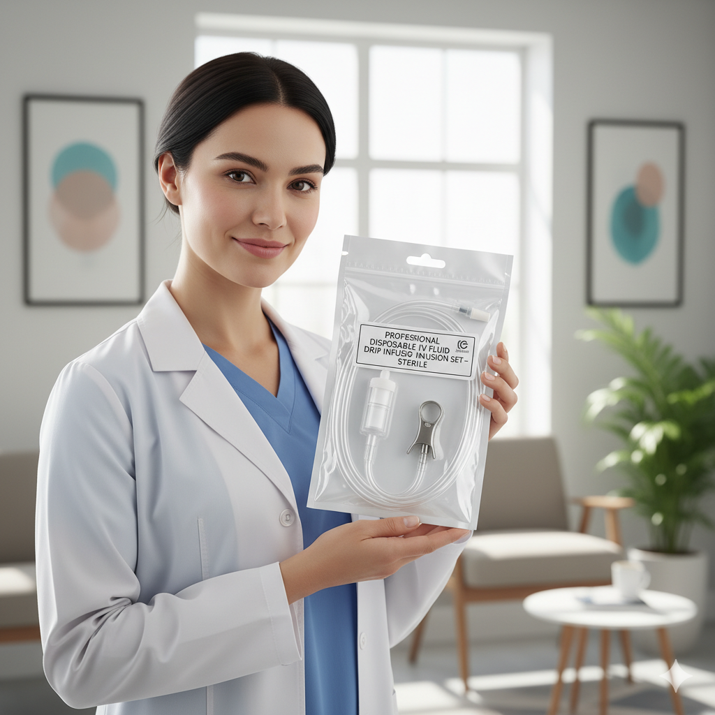 Professional Disposable IV Fluid Drip Infusion Set