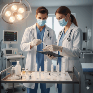 Professional Disposable Plastic 2 Part Syringe Without Needle