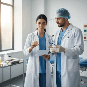 Professional Hot Sale Three Part Medical Syringe With Needle