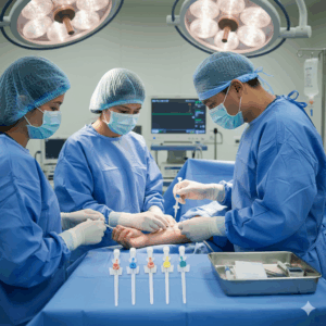 Professional Medical IV Cannula with wings injection port