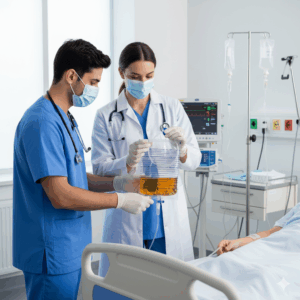 Reliable High Quality 2000ml Plastic Urine Bag with T Tap