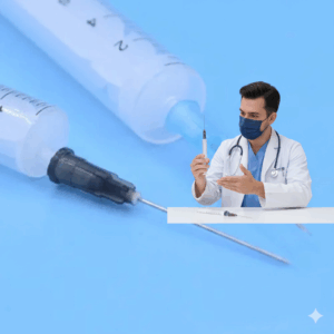 Sterile Vaccine Syringe with Needle