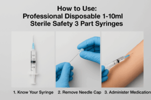 how to use professional disposable 1 10ml sterile safety 3 part syringes 2