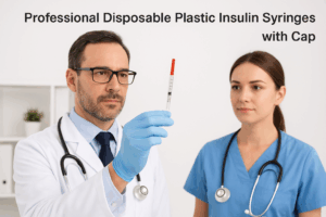 how to use professional disposable plastic insulin syringes with cap