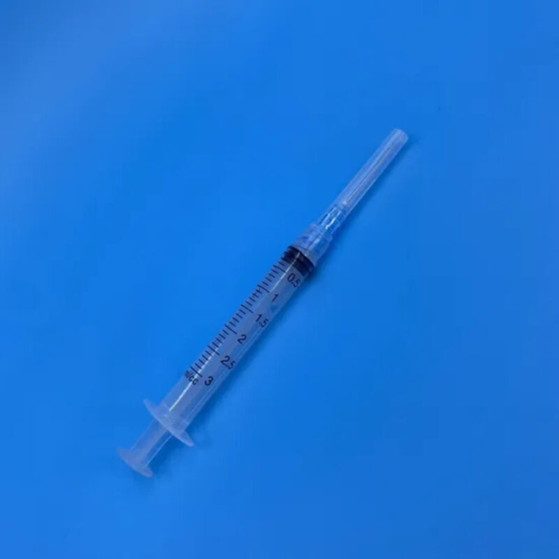 Professional 3 Parts Disposable Sterile Syringe with Needle - Image 2