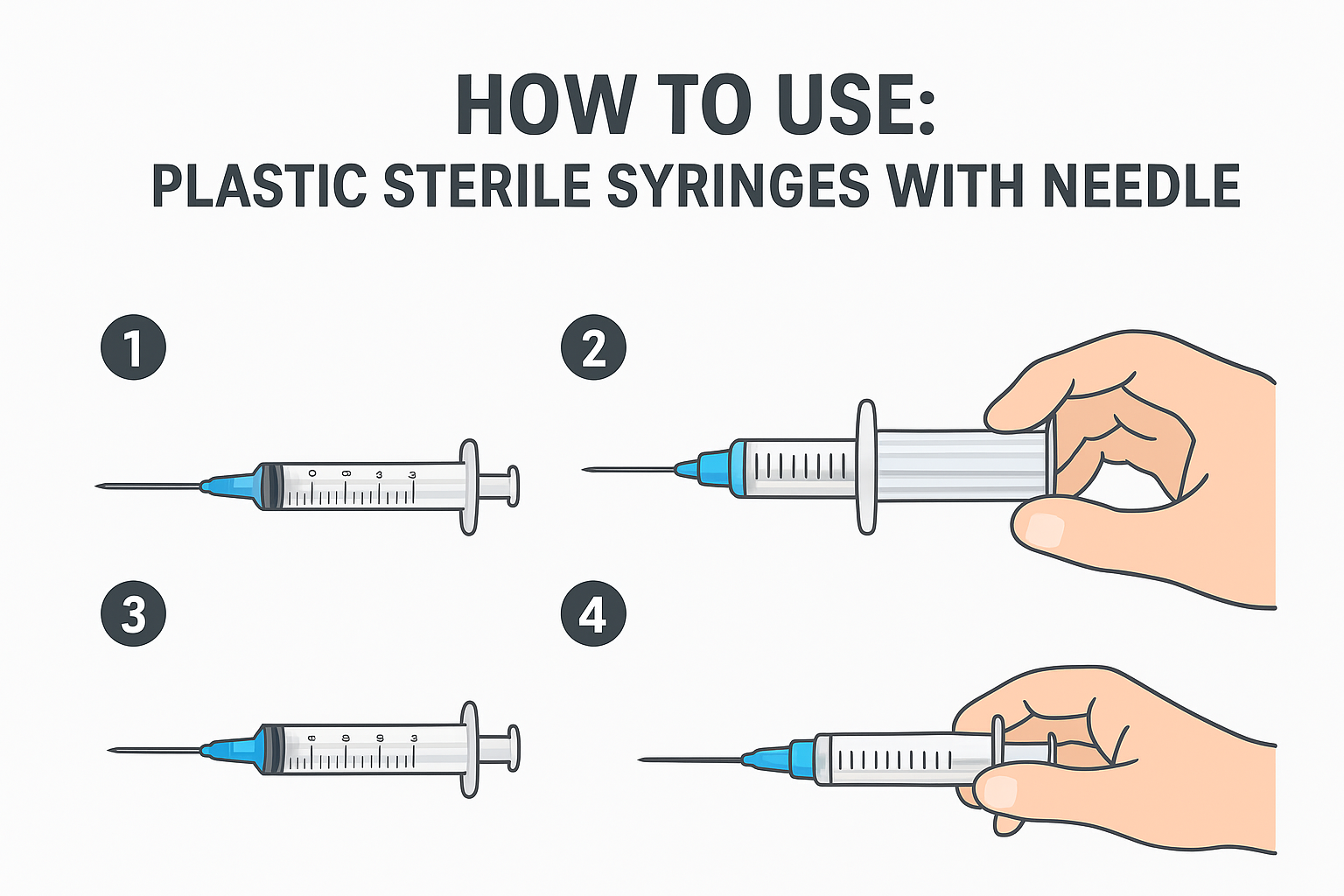 where to buy professional plastic sterile 2 part syringes with needle