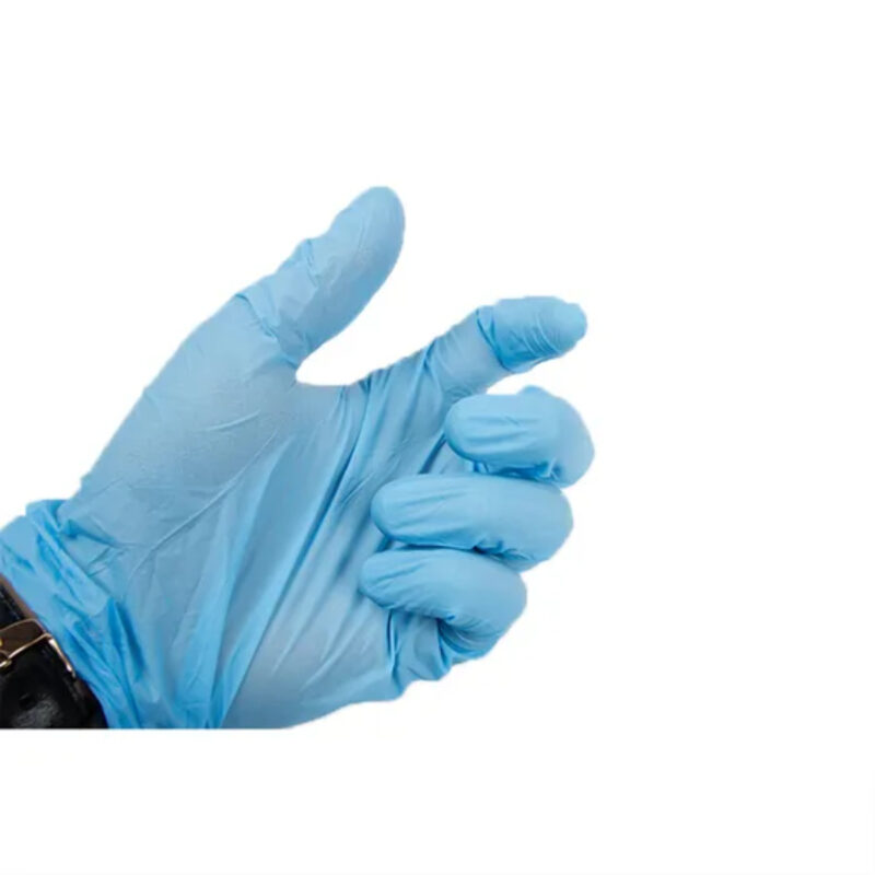 Reliable Blue Disposable Medical Examination Nitrile Gloves - Image 2