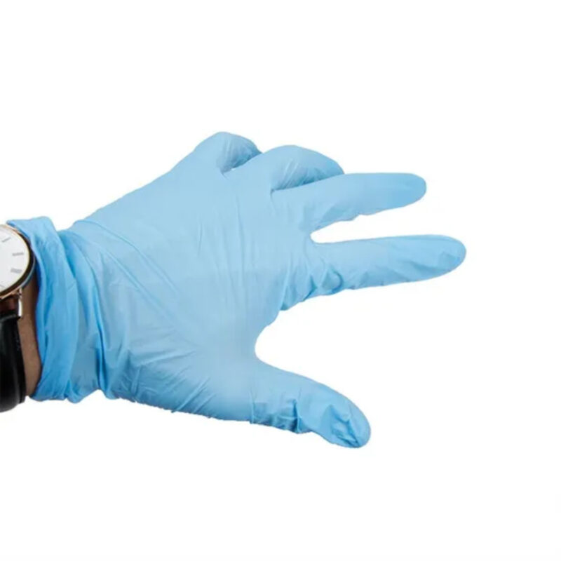 Reliable Blue Disposable Medical Examination Nitrile Gloves - Image 3