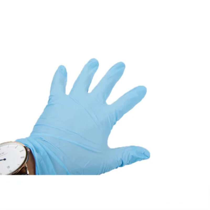 Reliable Blue Disposable Medical Examination Nitrile Gloves - Image 4