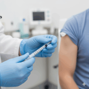 3 Part Professional 1ml Plastic Injection Syringe with Needle