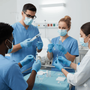 Disposable 2 Part Professional 5ml Syringe with Needle