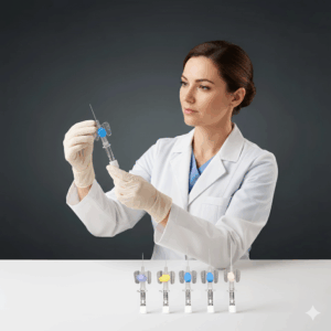 Disposable 3 way IV Cannula with Wings