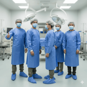 Good Quality Disposable Water Resistance Isolation Gown