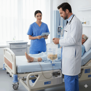 High Quality 2000ml Disposable Pear Shape Urine Bag