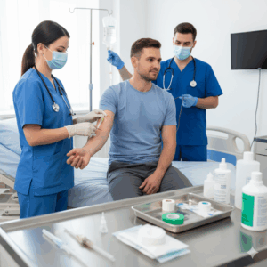 High Quality Disposable 18g Safety IV Cannula Catheter