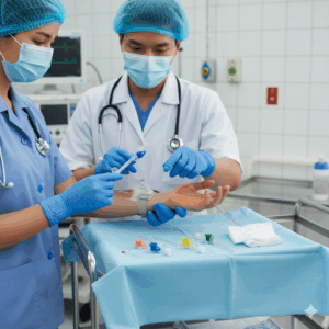 High Quality Disposable 22g IV Cannula with Injection Port