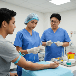 High Quality Disposable 24g IV Cannula Catheter with Wings