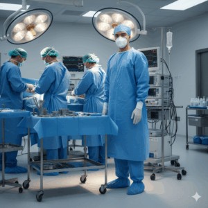 High Quality Disposable Consumables PP Isolation Gown