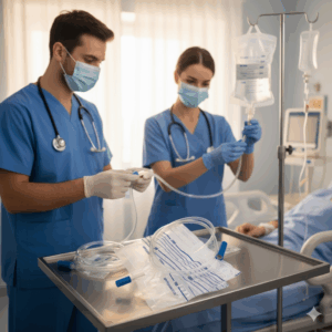 High Quality Disposable Sterile Urine Bag with Push Outlet