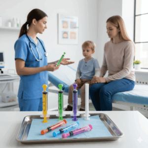 High Quality Professional 5ml Oral Plastic Syringe with Cap