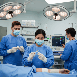 Professional 3 Part 5ml Luer Slip Syringe with Needle