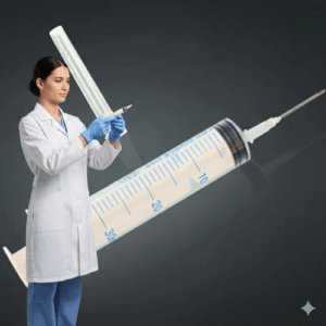 Professional 50ml Large Plastic Disposable Veterinary Syringe