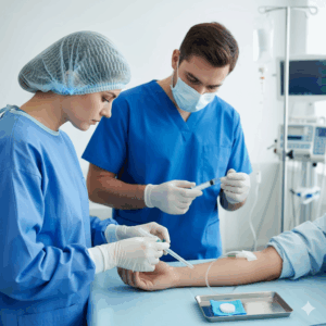 Professional Disposable 24G Sterile Pen Port IV Cannula