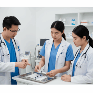 Professional Disposable 3 Part Syringes with Needle