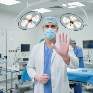 Professional Disposable Sterile Nitrile Pink Gloves