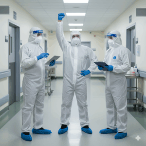 Professional Good Quality Disposable Non Woven Isolation Gown