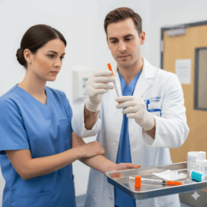 Professional High Quality 0.5ml Disposable Insulin Syringe