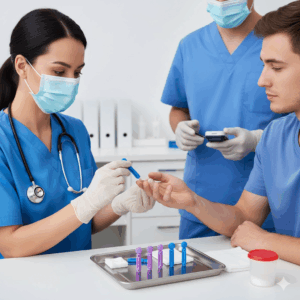 Professional High Quality 28g Plastic Twist Blood Lancet