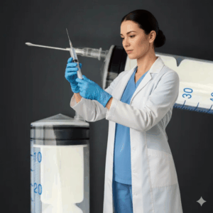 Professional Plastic Disposable Large Veterinary Syringe