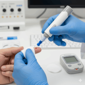 Reliable High Quality Plastic Adjustable Blood Lancet Pen