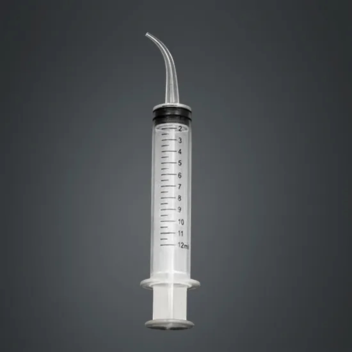 Professional 12ml Disposable Syringe with Curved Tip - Image 5