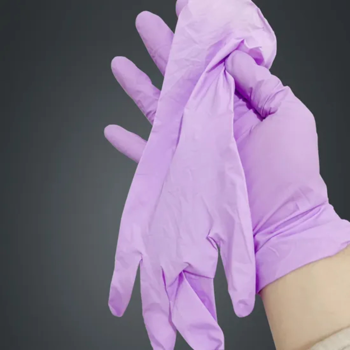 Wholesale Professional Disposable Purple Nitrile Glove - Image 2