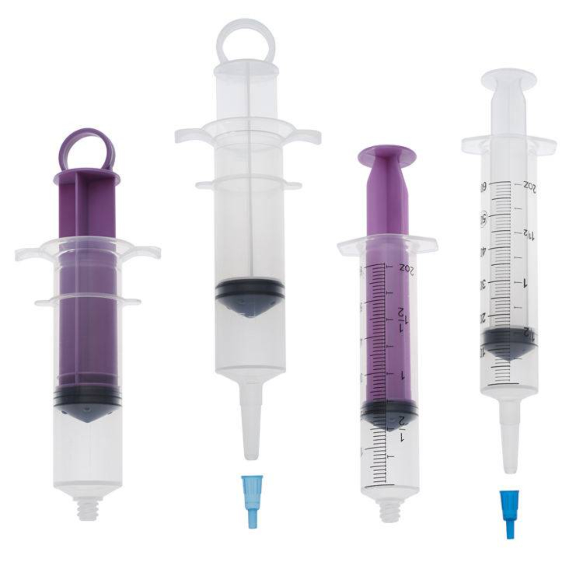 Disposable 60cc Enteral Syringe with Flat Top Catheter Tip - Image 3