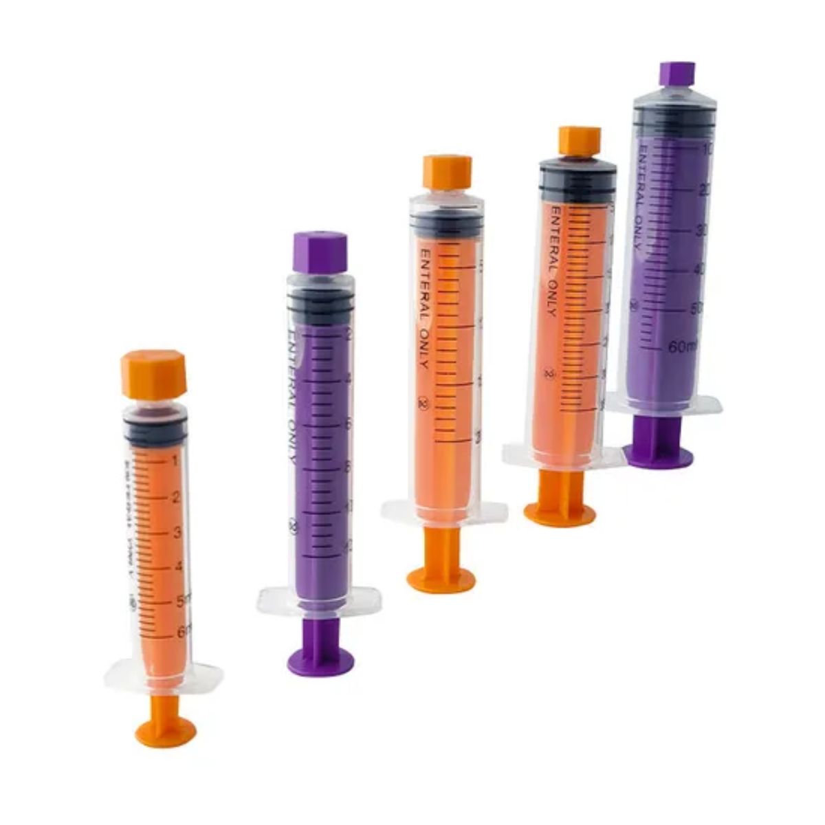 Professional Disposable 60ml Enteral Syringe with Cap - Image 2