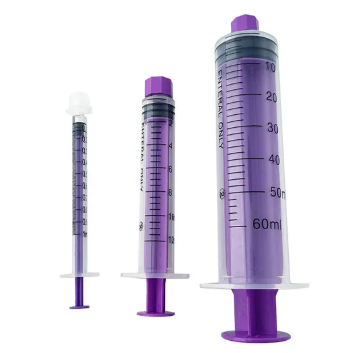 Professional Disposable 60ml Enteral Syringe with Cap - Image 4