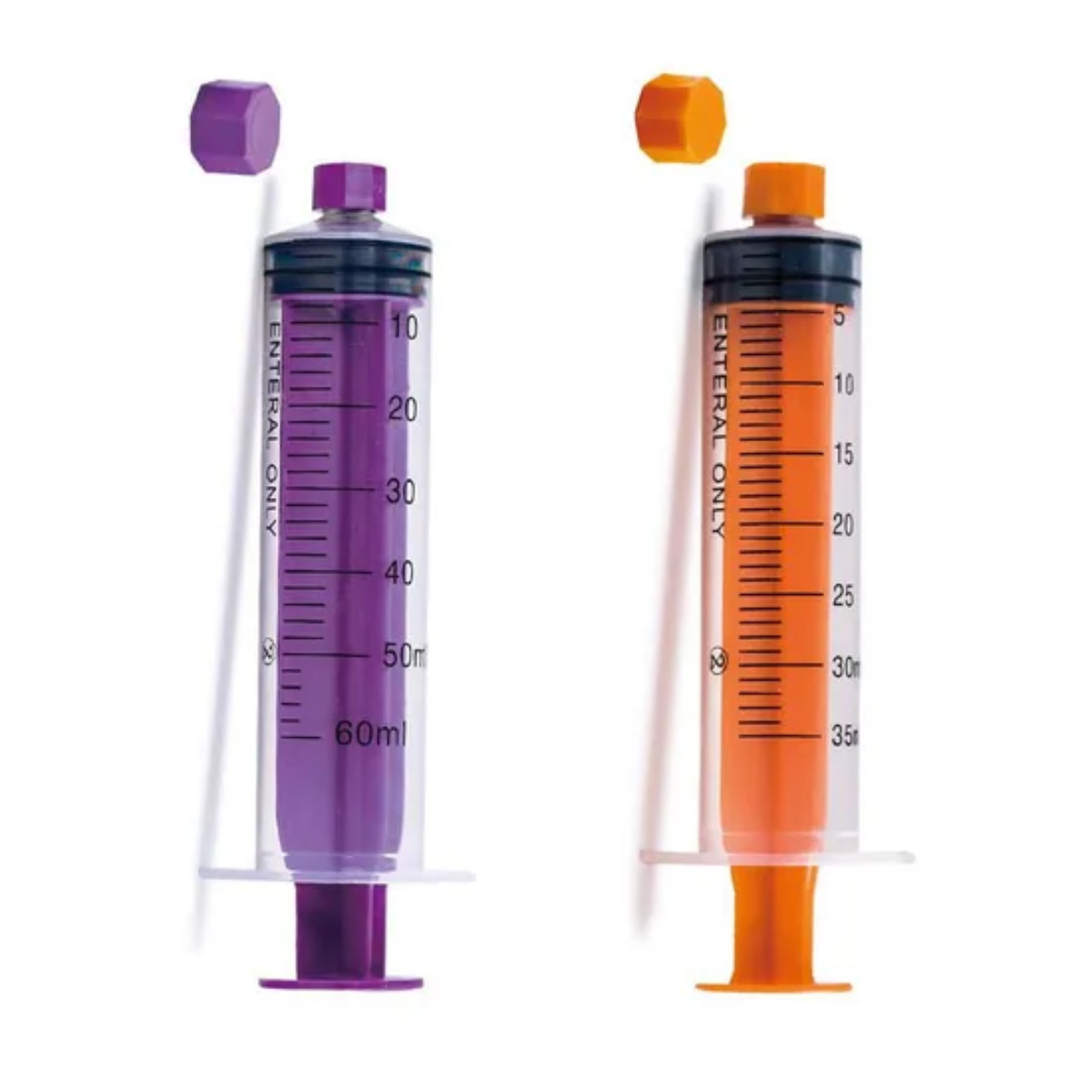 Professional Disposable 60ml Enteral Syringe with Cap - Image 5