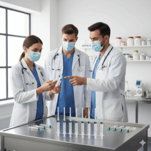 Best Quality 10cc Three Parts Syringes with Hypodermic Needle