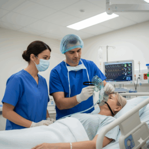 High Quality Adjustable Elastic Strap Oxygen Face Mask