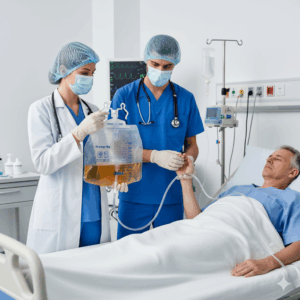 High Quality Disposable 4000ml PVC Urine Bag with T Valve