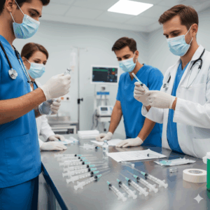 High Quality Disposable Three Parts Sterile 5ml Syringe